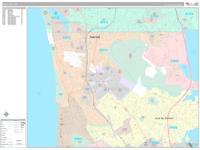 Daly City Wall Map Zip Code